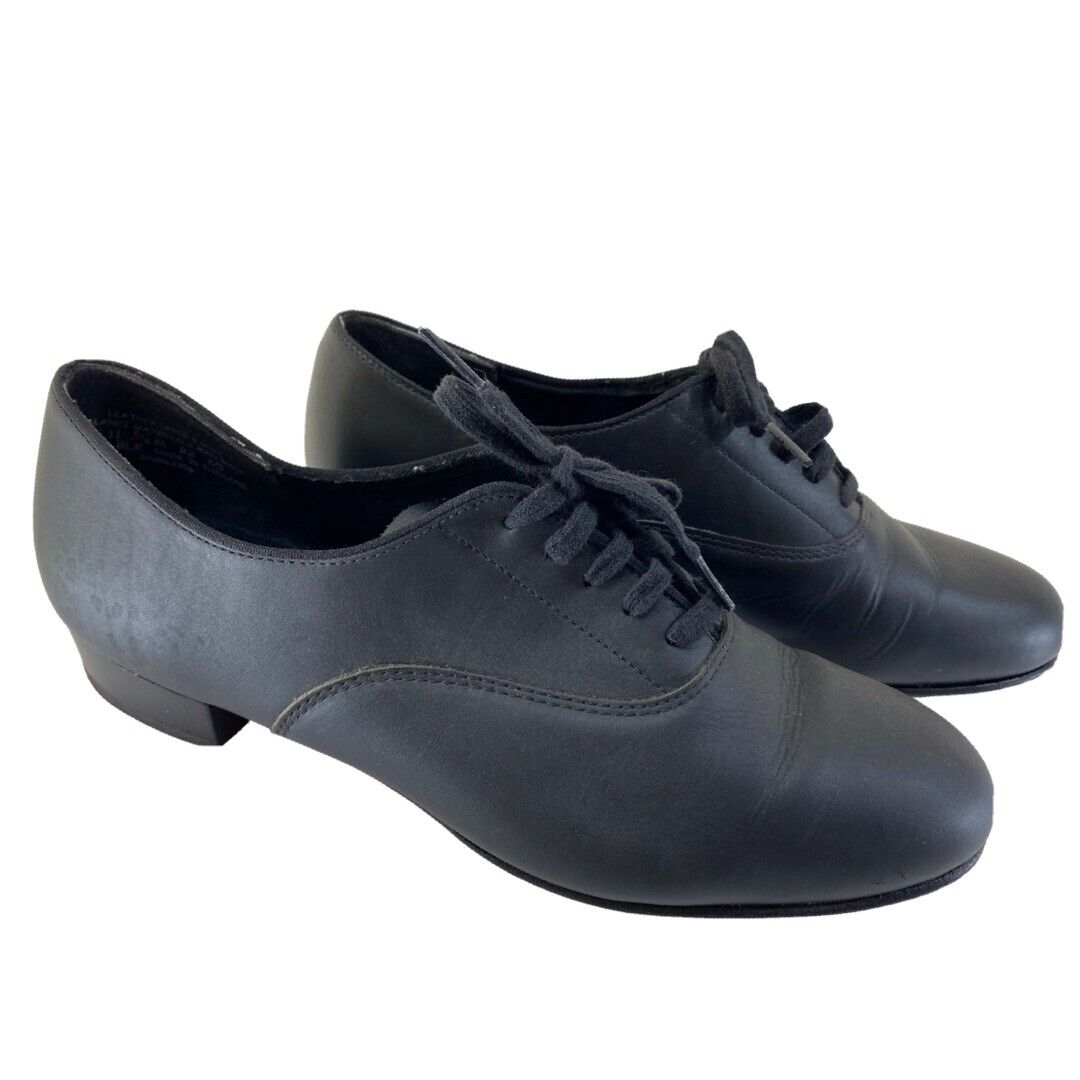 Capezio Dance Ballroom Shoes Men's Standard 1" Heel Sz 11.5 Black Lace Up