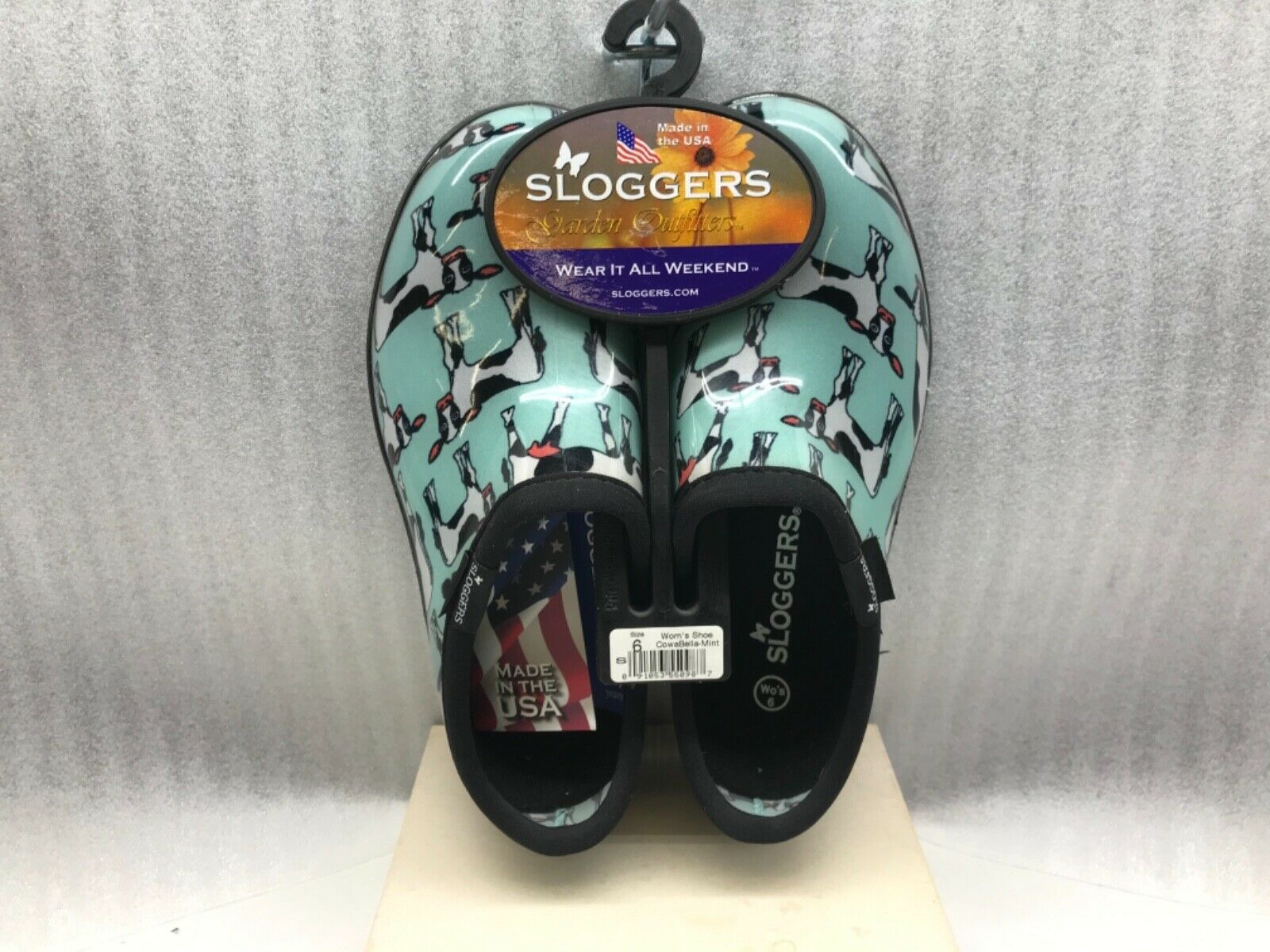 Sloggers Women’s Garden And Rain Shoes Size 6 Cowabella Mint New
