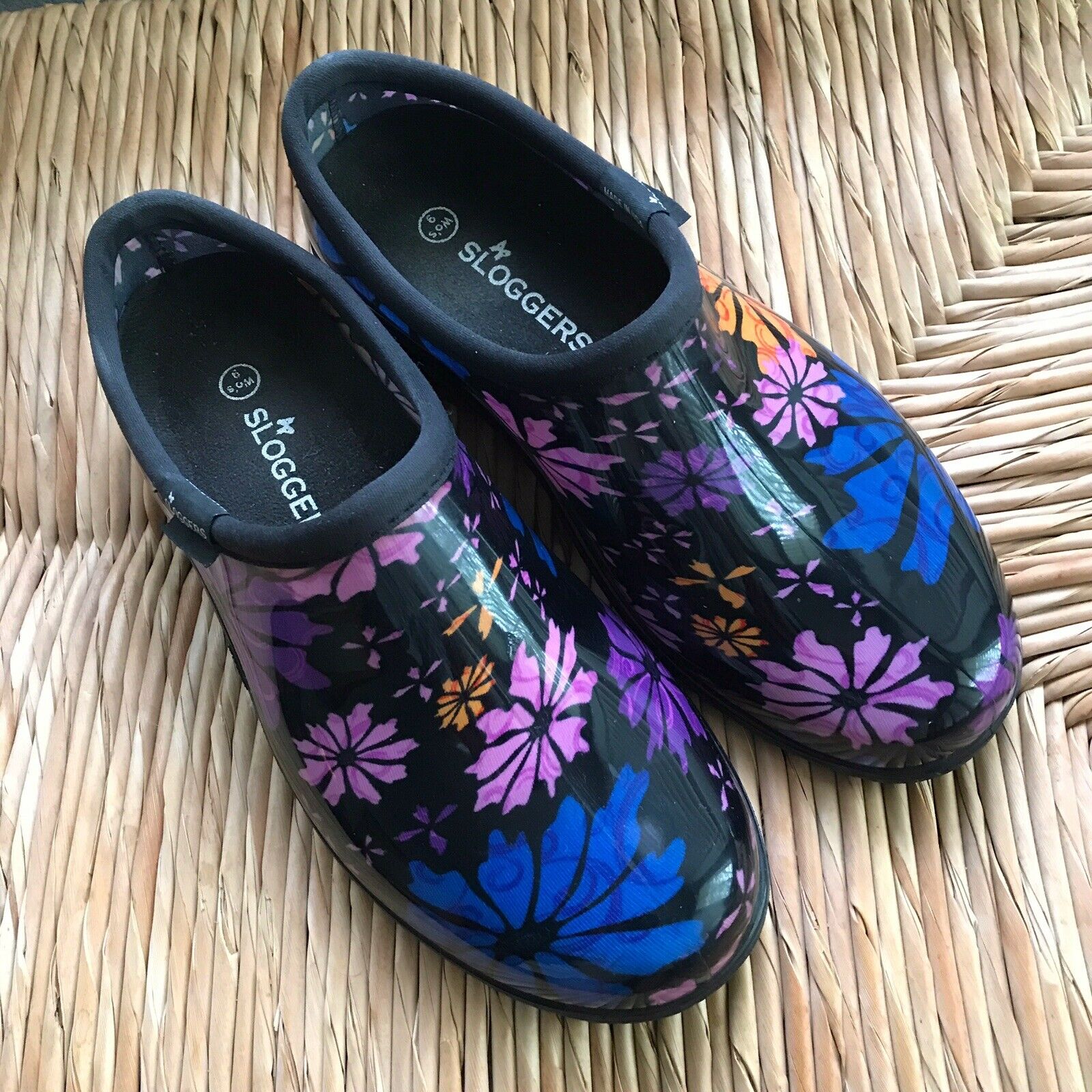 Sloggers 5116fp09 Flower Power Women's Rain And Garden Shoe, Size 9